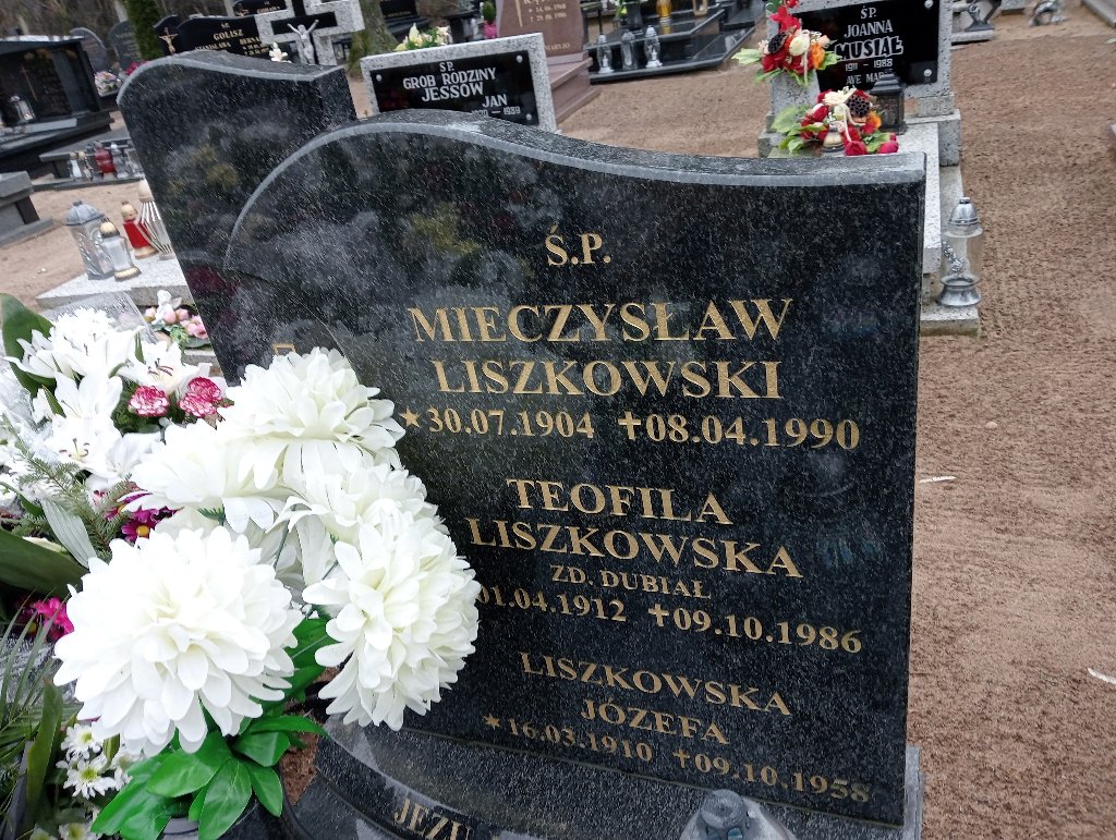 Teofila Liszkowska 1912 Czarnków - Grobonet - Wyszukiwarka osób pochowanych