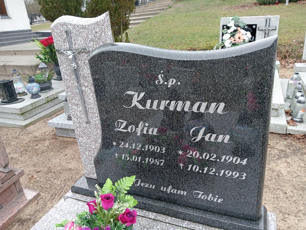 Zofia Kurman 1903 Czarnków - Grobonet - Wyszukiwarka osób pochowanych