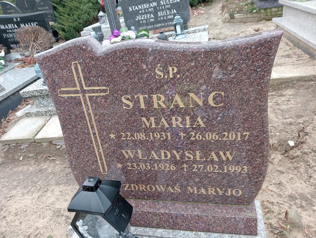 Władysław Stranc 1926 Czarnków - Grobonet - Wyszukiwarka osób pochowanych