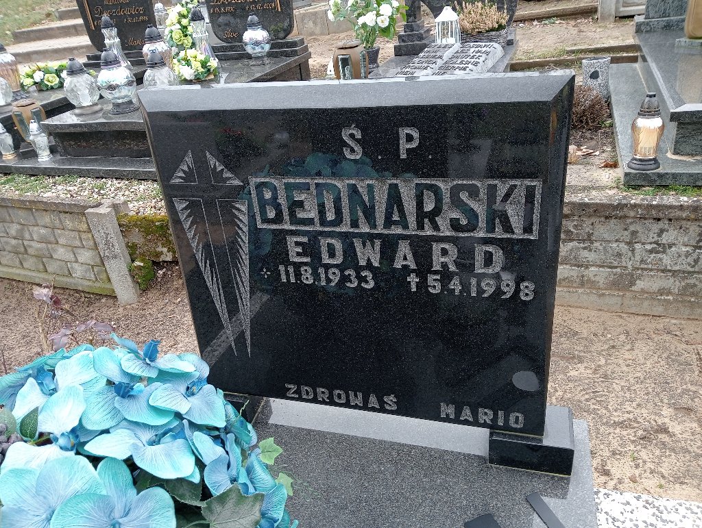 Edward Bednarski 1933 Czarnków - Grobonet - Wyszukiwarka osób pochowanych