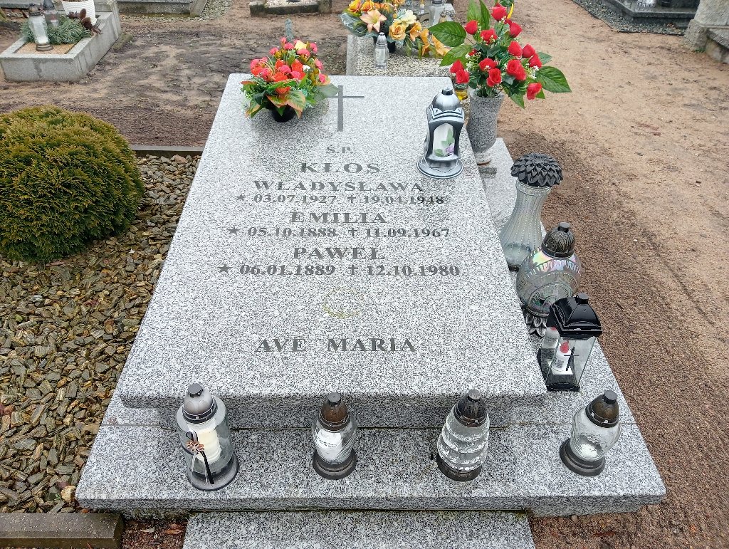 Grób Władysława Kłos