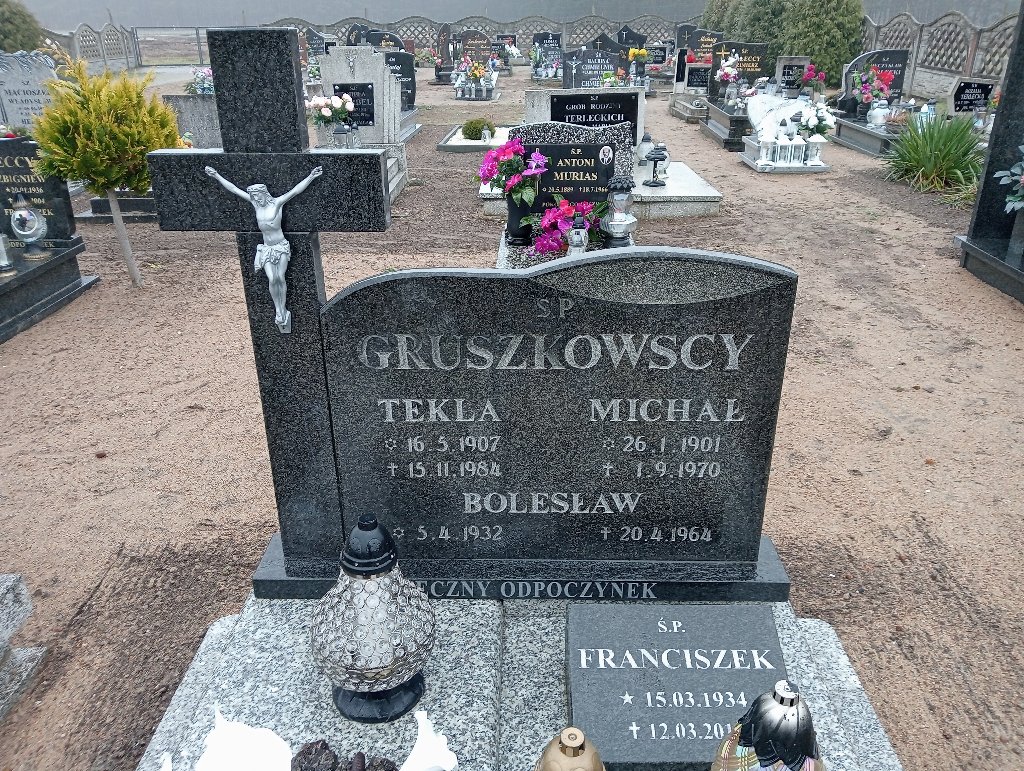 Bolesław Gruszkowski 1932 Czarnków - Grobonet - Wyszukiwarka osób pochowanych