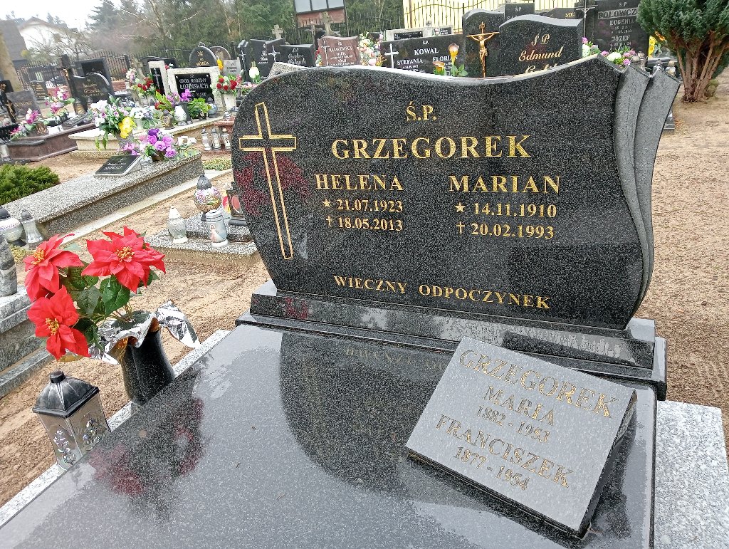 Maria Grzegorek 1905 Czarnków - Grobonet - Wyszukiwarka osób pochowanych