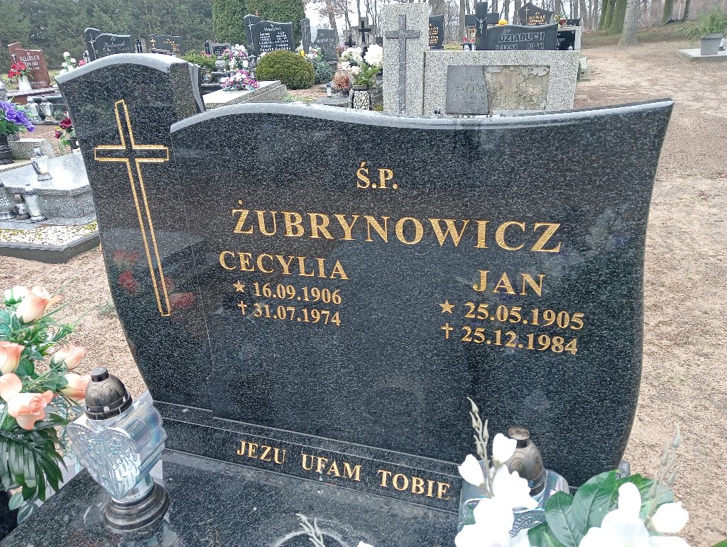 Jan Żubrynowicz 1905 Czarnków - Grobonet - Wyszukiwarka osób pochowanych