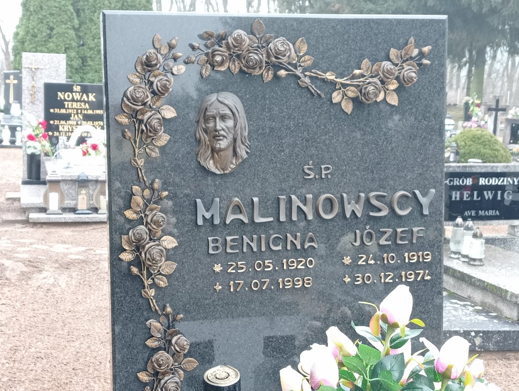 Benigna Malinowska 1920 Czarnków - Grobonet - Wyszukiwarka osób pochowanych